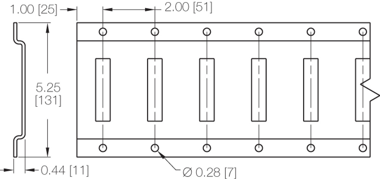 Series A Heavy-Duty 10' Powder Coated Horizontal Logistic Track