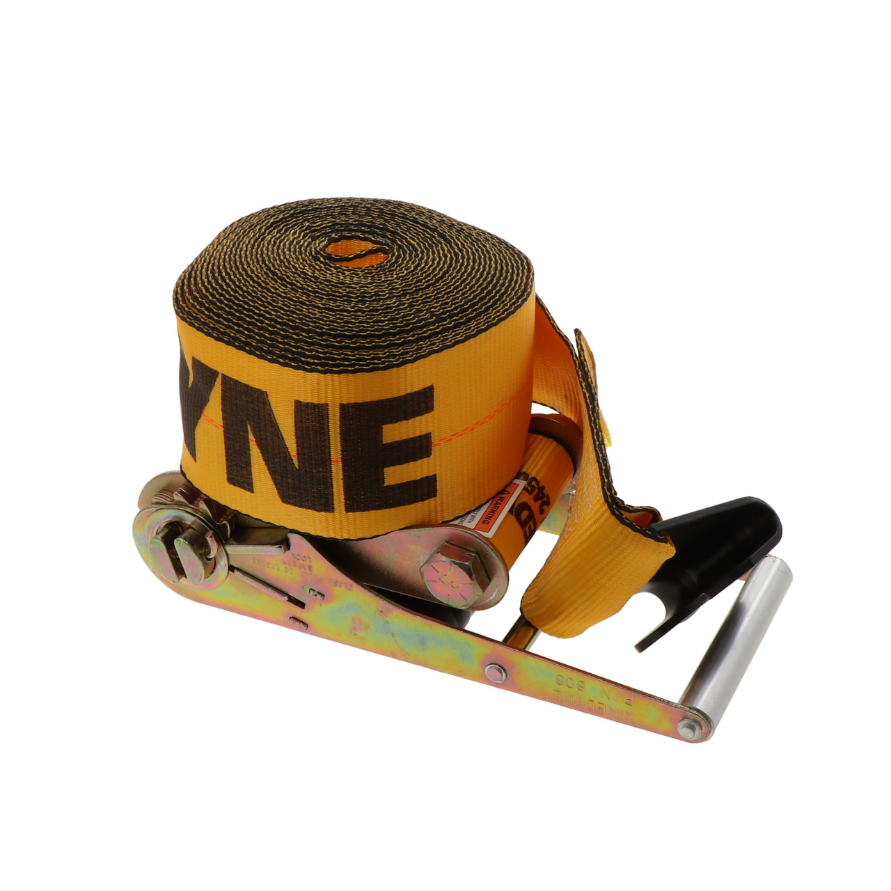 4" by 27' Flat Hook Ratchet Strap