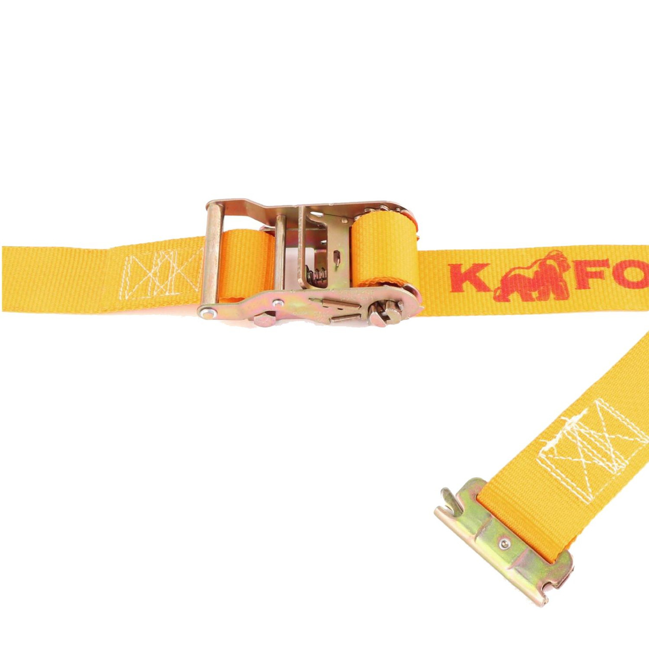 2" by 12' K-FORCE™ Spring Loaded Logistic Ratchet Strap