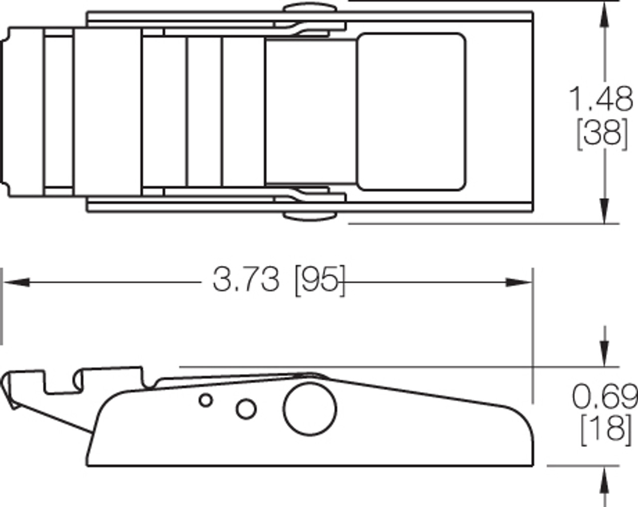 1" Overcenter Buckle - 903