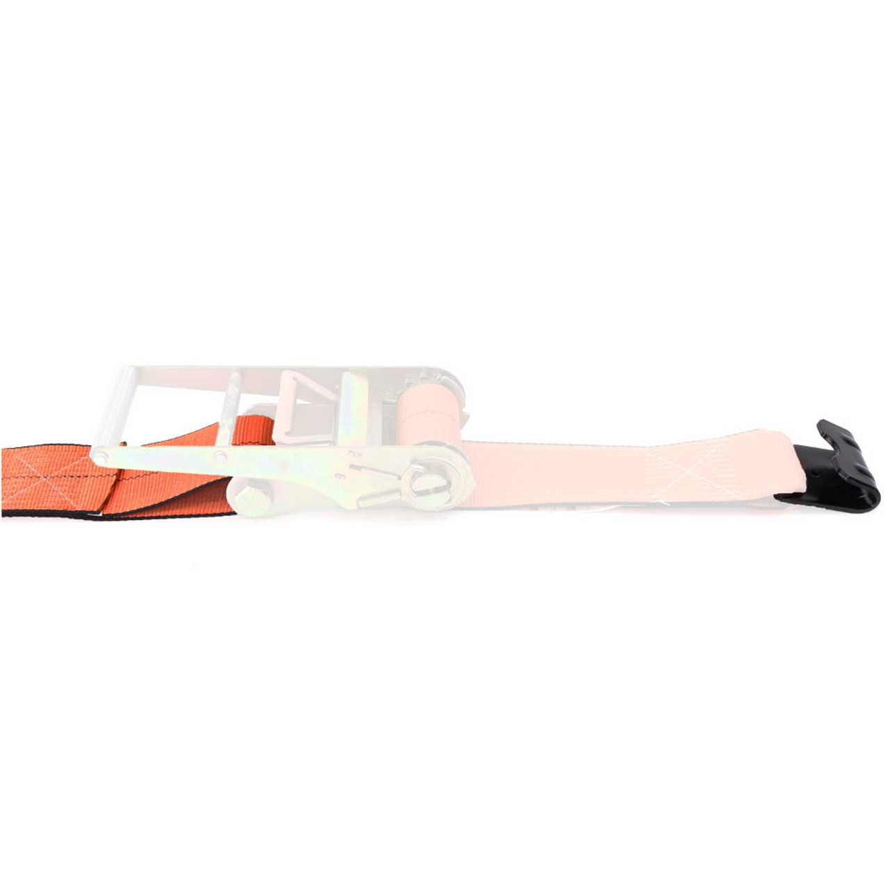 4" Rhino MAX Flat Hook Ratchet Strap Replacement Fixed End - 77Q99D3