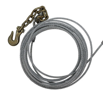 Kinedyne 5/16" by 30' Wire Rope Chain Assembly 5/16" Wire Rope with Chain Assembly