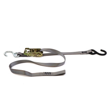 1 inch Extra Heavy Duty Ratchet Strap with Wire Hooks & D-Rings