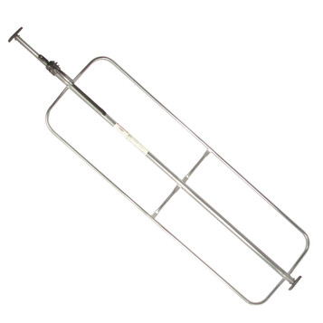 86" - 114" Extra Long Galvanized Square Steel Jack Bar w/ Hoop Set