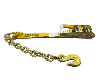 2 Inch Chain Anchor Ratchet Strap Replacement Fixed End w/ Ratchet