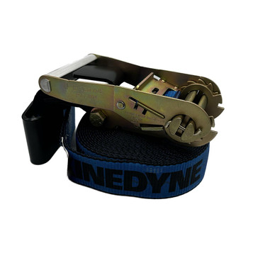  Kinedyne 2" by 30' Flat Hook Wide Handle Blue Ratchet Strap 
