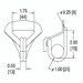 1 3/4" Wire Hook Keeper w/ NAS Number NAS1211H17 1 3/4" Wire Hook Keeper w/ NAS Number NAS1211H17