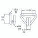 2" Narrow Wire Hook w/ NAS Number NAS1211D20 2" Narrow Wire Hook w/ NAS Number NAS1211D20