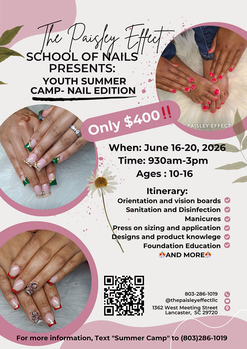 summer nail camp 2026 lancaster sc