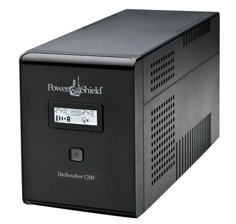 PowerShield Defender 1200VA/720W UPS, AVR, LCD display, 6-Sockets, 2YRS