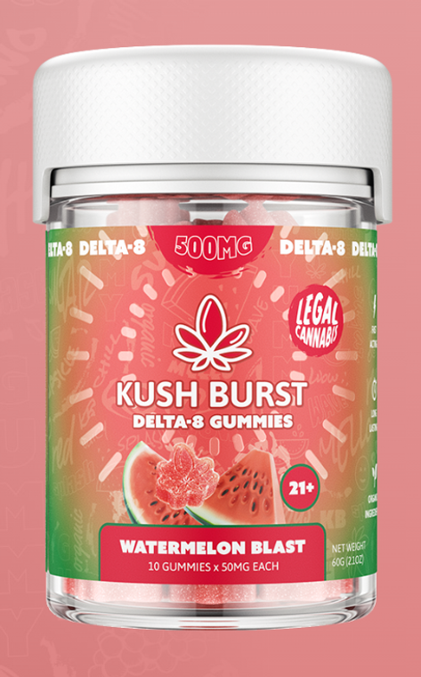 Kush Burst - Delta 8 Gummies - 50mg each - 10ct