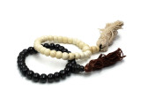 108 Beads Bone Mala Prayer Beads Necklace Bracelet Set