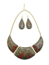 Bajalia Jewelry Tibetan Solid Brass Bib Necklace Jewelry Lot