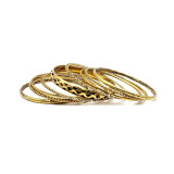 Bangle Set 6 Sets Wholesale Lot Assorted Mix Designs Gold Plated