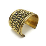 Brass Cuff Bracelet Assorted Design Gypsy Boho Bracelets Set of 6