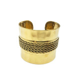 Brass Cuff Bracelet Assorted Design Gypsy Boho Bracelets Set of 6