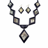 Hira Buffalo Horn Necklace and Earring Set