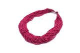 Enoya Multi Strand Twisted Glass Seed Bead Necklace