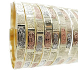 Virgen De Guadalupe Tricolor Bangle Set of 12
