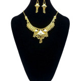 Gold Plated Indian Wedding Necklace Set