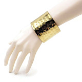 Naomie Antique Gold Plated Brass Cuff