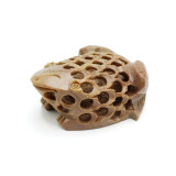 Carved Soapstone Frog with Froglet Inside