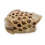 Carved Soapstone Frog with Froglet Inside
