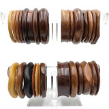Wholesale Fashion Jewelry lot 10 PCS Wooden Bracelets Bangles