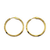 Maisha Gold Plated Dangle Hoop Earrings 