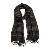 Fashion Viscose Scarf Pashmina Wrap Womens Frilled Tippet Soft Shawl SH120BLK