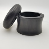 Lelisa Classic Black Wooden Bangle - 2 pc Set