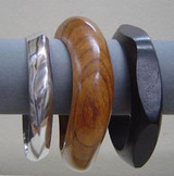 Natural Wood And Aluminium Bangles Bracelet set BA8861