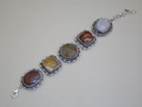 Agate  Link Bracelet BR3940A