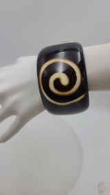 Resin Bangle Storm Spiral Design 45mm