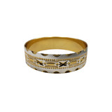 Monet Two Tone Bangle Bracelet Silver Gold