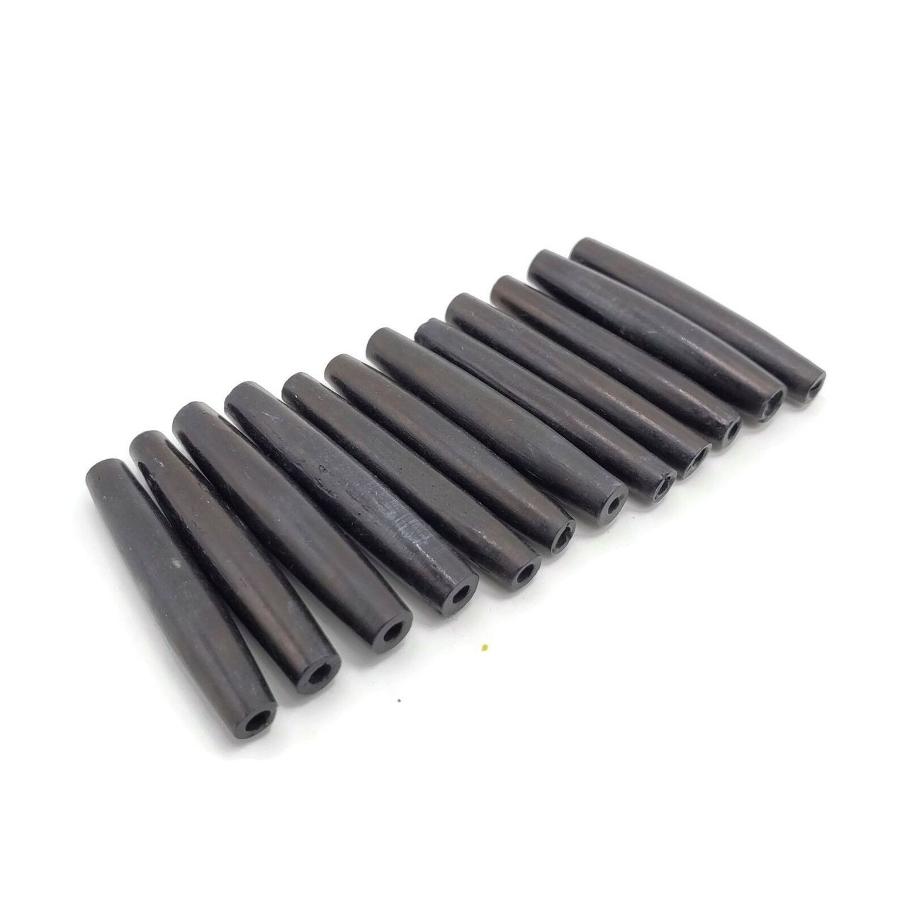 50 Pc Off Black Bone Hair Pipe Beads Choker Beads 1" Jewelry Making Beads