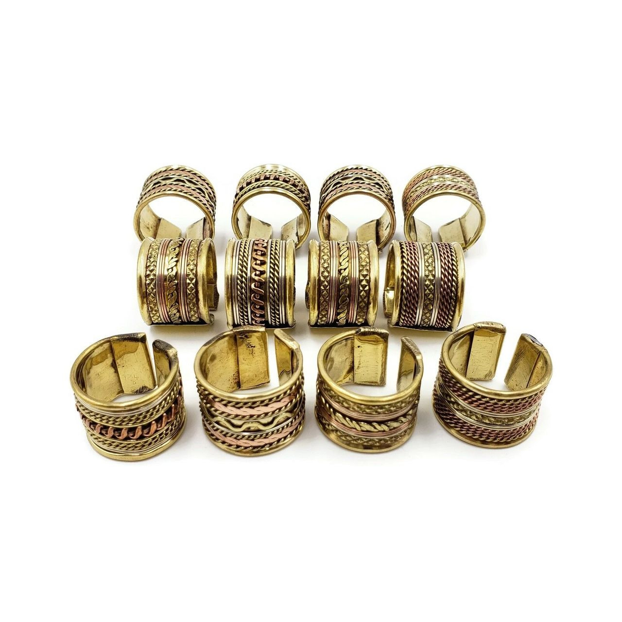 Lyra Boho Inspired Fashion Rings - 12pc Set