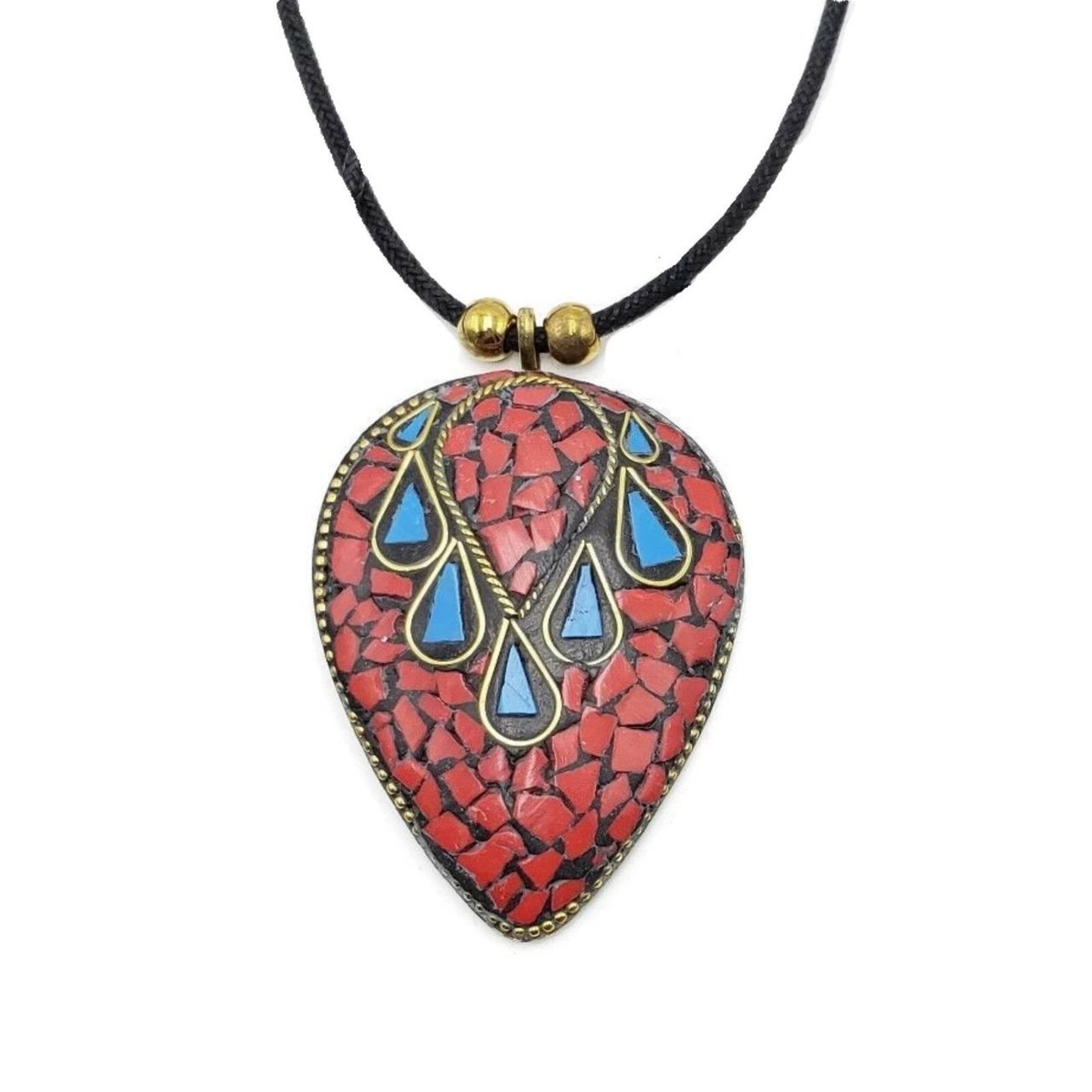 Idris Brass Pendant Necklace | Tibetan Bajalia Collection