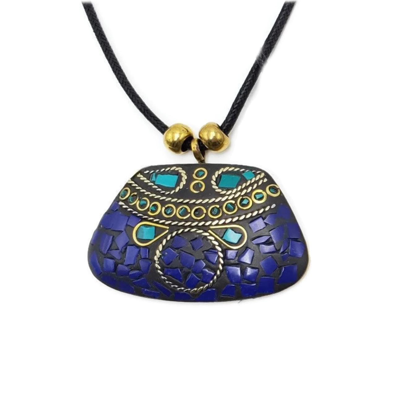 Shanaya Brass Pendant Necklace | Tibetan Bajalia Collection