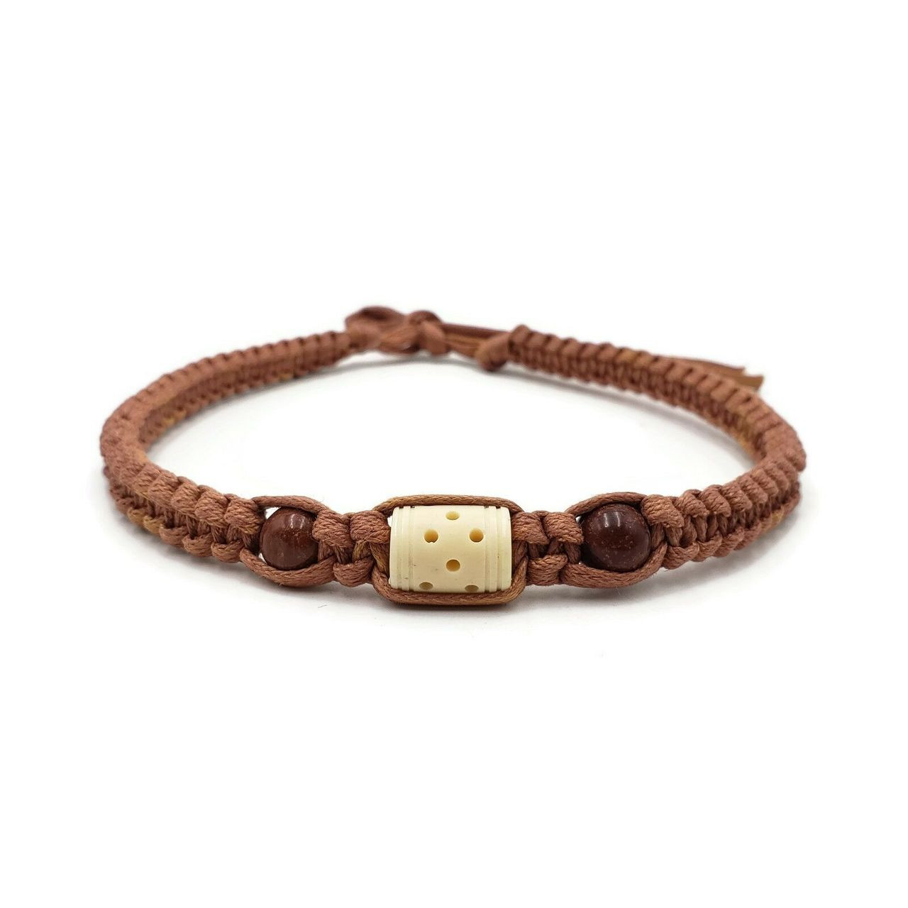 Shannel Boho Style Cotton Choker | Brown