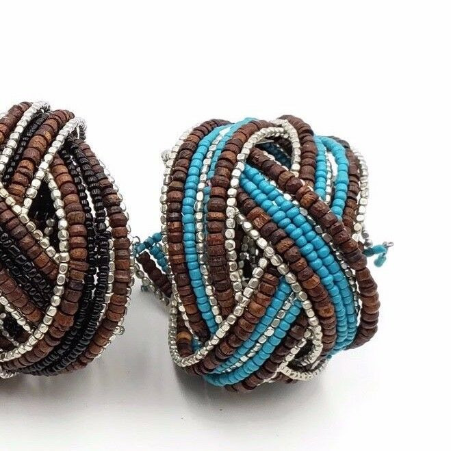 Seed Bead Memory Wire Bracelet Wholesale Lot Ethnic Handmade Jewelry