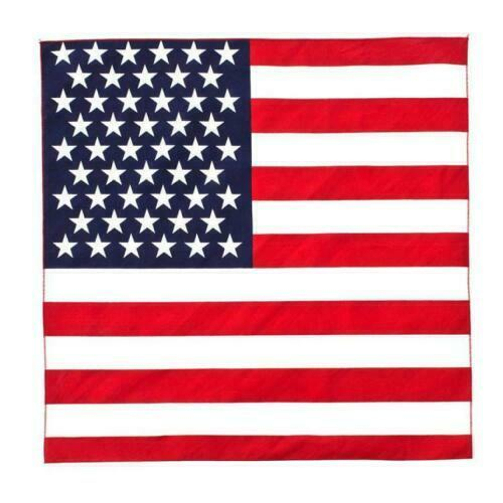 100% Cotton American Flag Bandanna Head Wrap Scarf Fourth Of July Party