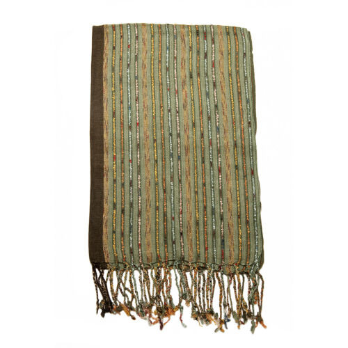 Fashion Viscose Scarf Pashmina Wrap Womens Frilled Tippet Soft Shawl SH108GRN