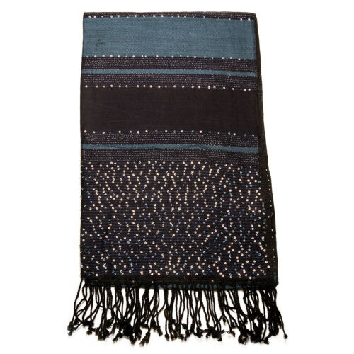 Fashion Viscose Scarf Pashmina Wrap Womens Frilled Tippet Soft Shawl SH129BLU
