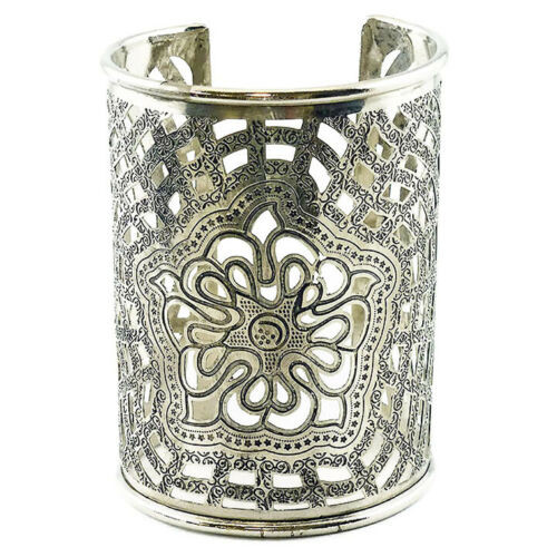 Zahara Ornate Brass Filigree Cuff