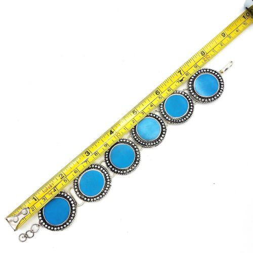 Sierra Turquoise Brass Bracelet