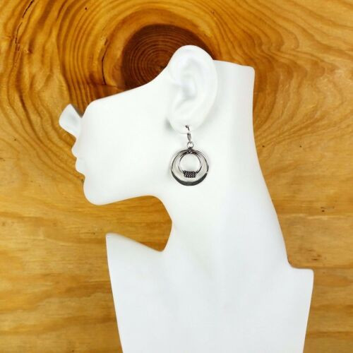 Larah German Silver Plated Earrings - 12 pairs