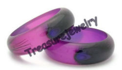 Peacock Feather design bangle-BA5441Purple