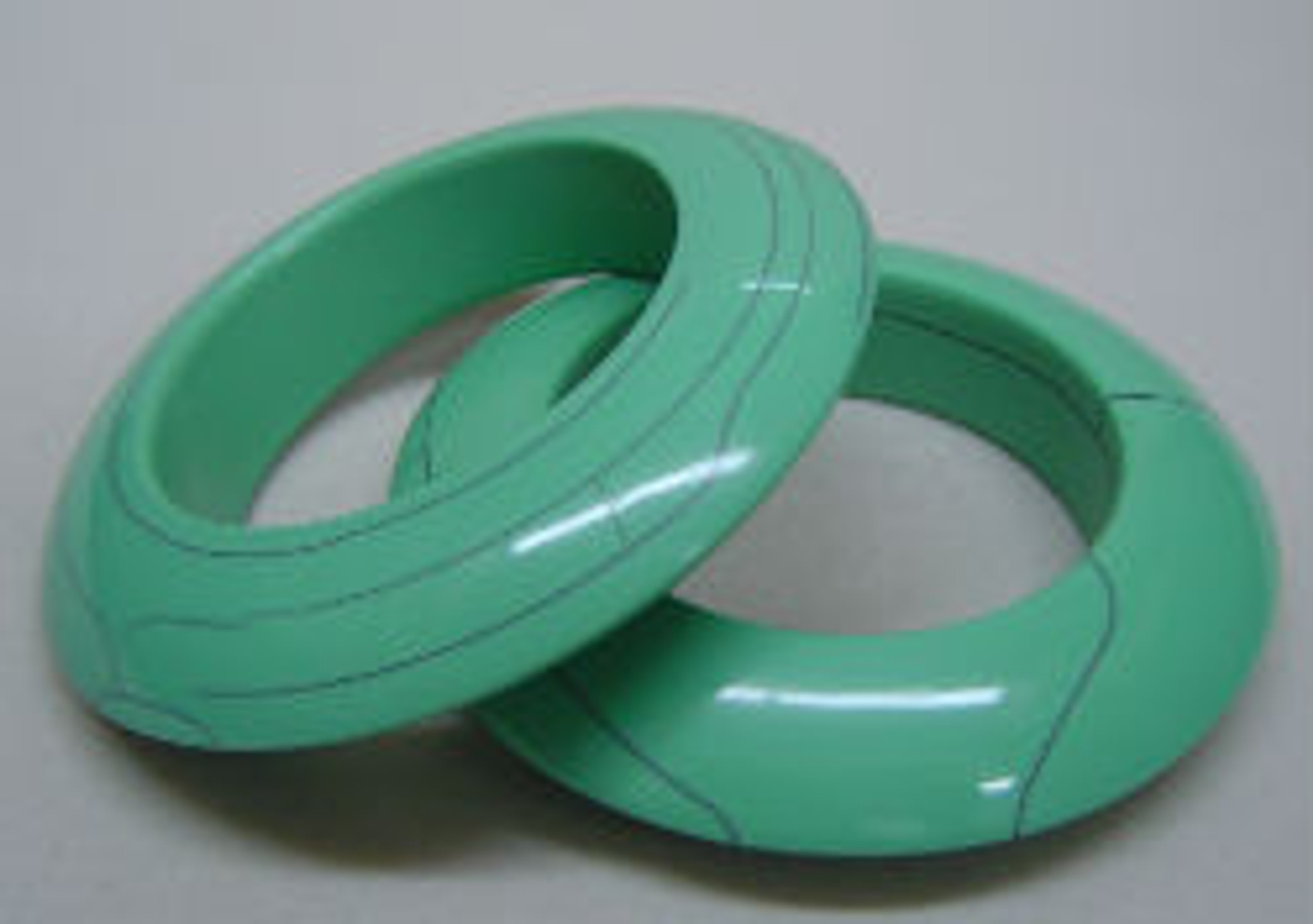 Knife Edge Resin Bangles BA8693A-Turq