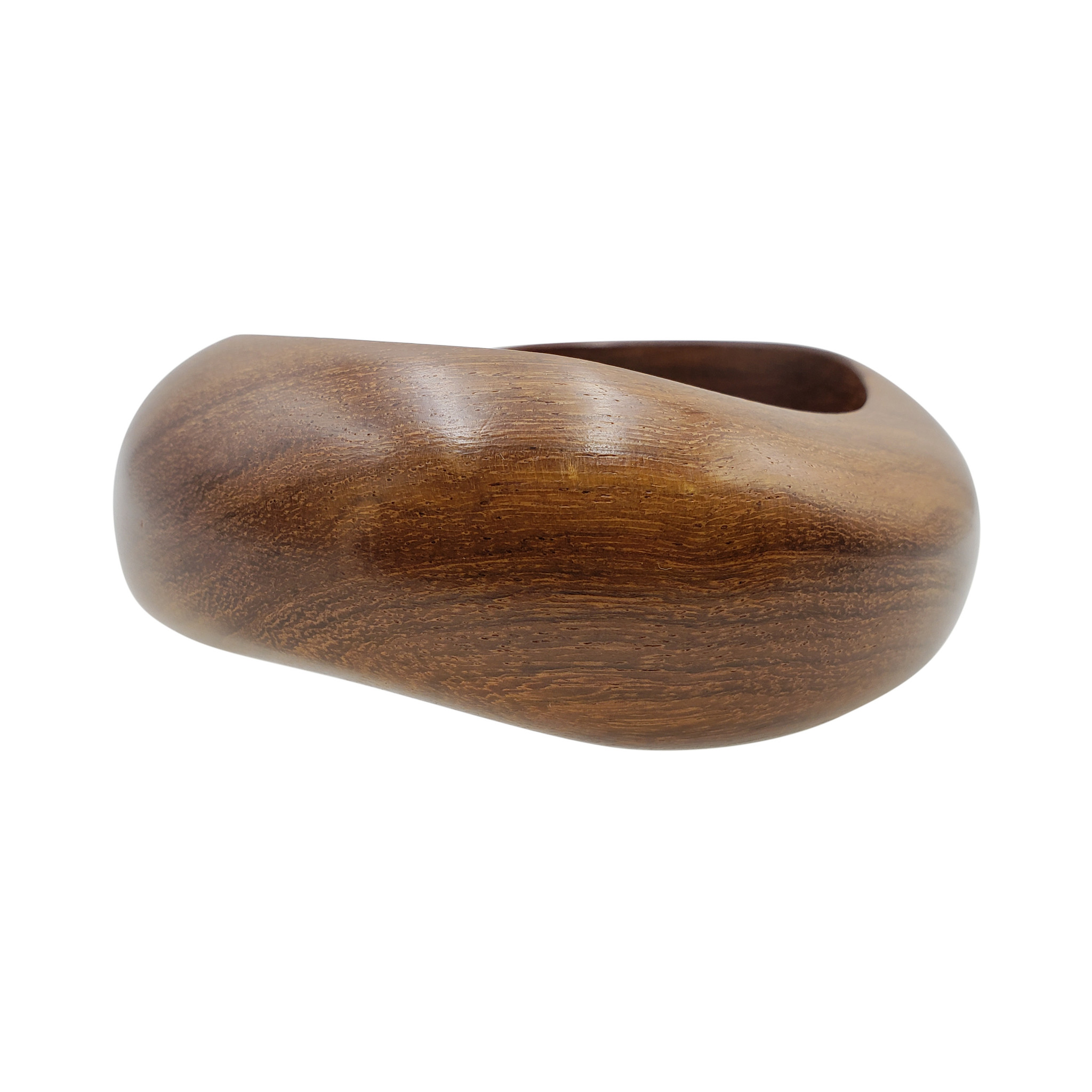 Fayola Wave Chunky Wooden Bangle